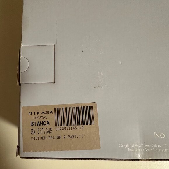 Mikasa Central Bianca  Double sided bowl. DIVIDED RELISH 2-PART. 11" - Picture 6 of 9